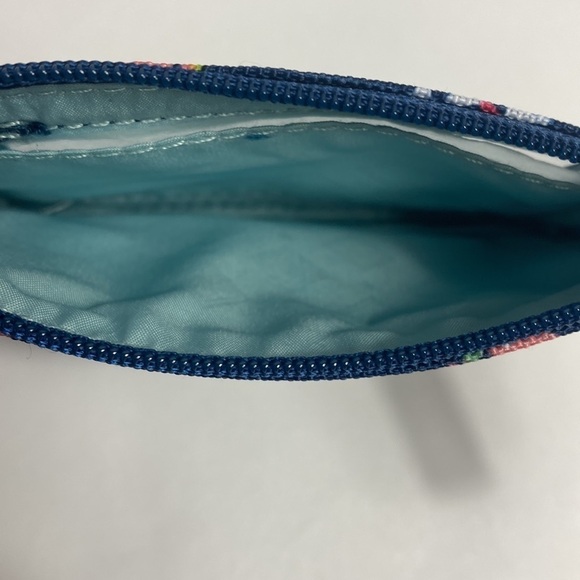 Vera Bradley Lighten Up zip ID case holder Scattered Wildflowers NWT - Picture 4 of 5